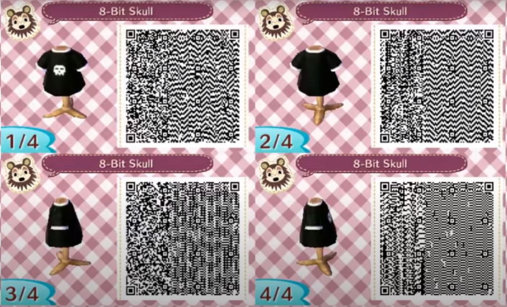 Animal crossing outfit qr codes